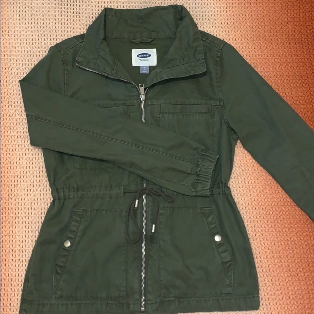 green jacket
